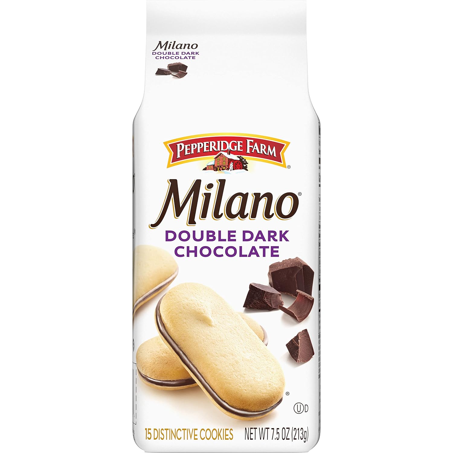 Pepperidge Farm Milano Cookies, Dark Chocolate, 20 Packs Tub, 2 Cookies Per Pack
