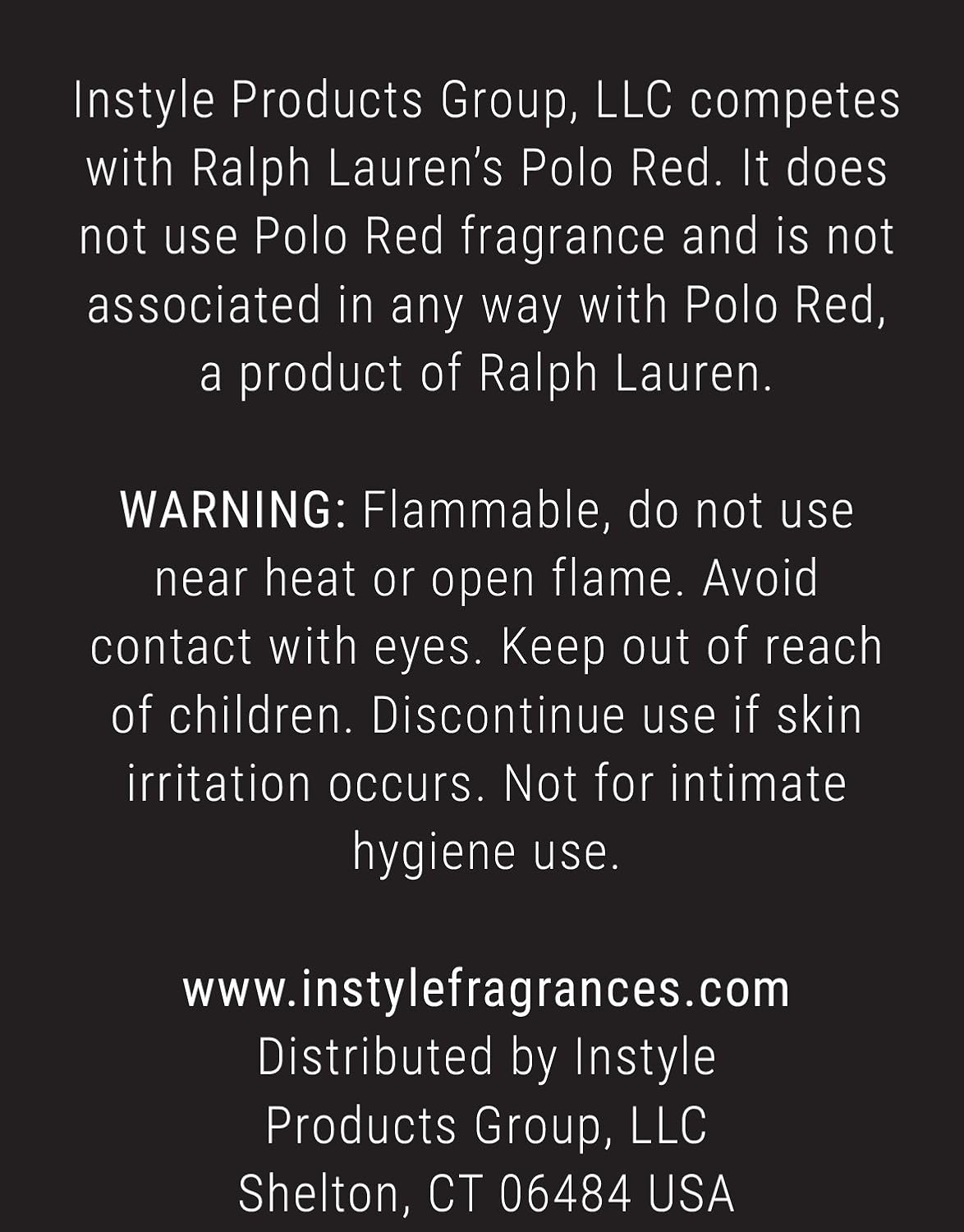 Instyle Fragrances | Inspired by Ralph Lauren's Romance | Women’s Eau de Toilette | Vegan, Paraben Free, Phthalate Free | Never Tested on Animals | 3.4 Fluid Ounces