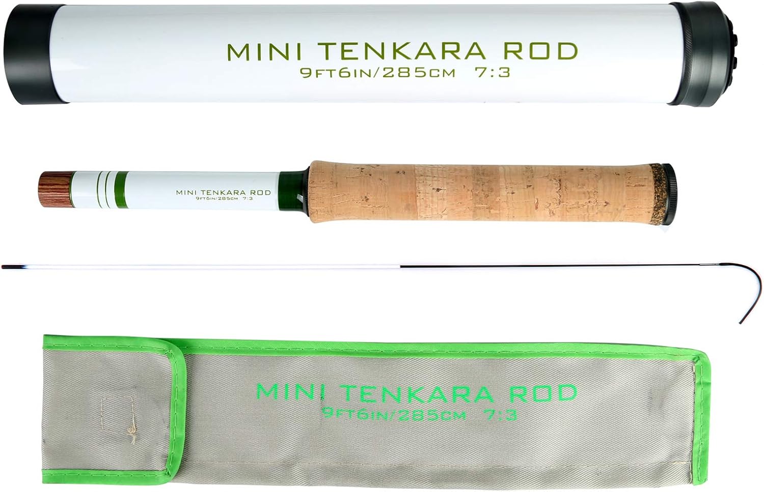 Maxcatch Mini Tenkara Fly Fishing Rod with Extra Tip Section 12ft, 9ft6