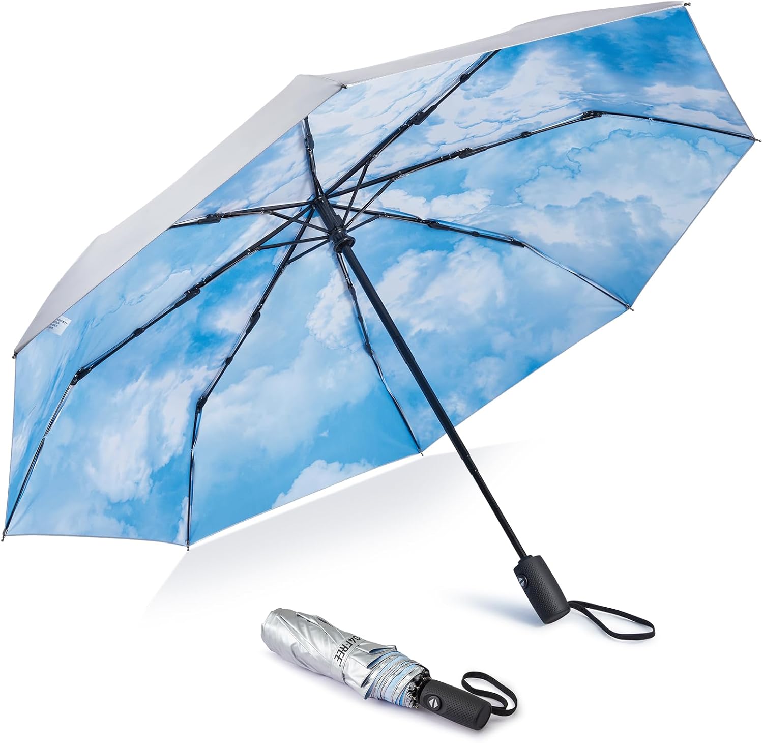 G4Free UPF 50+ UV Protection Travel Umbrella 42/46 Inch Auto Open Close