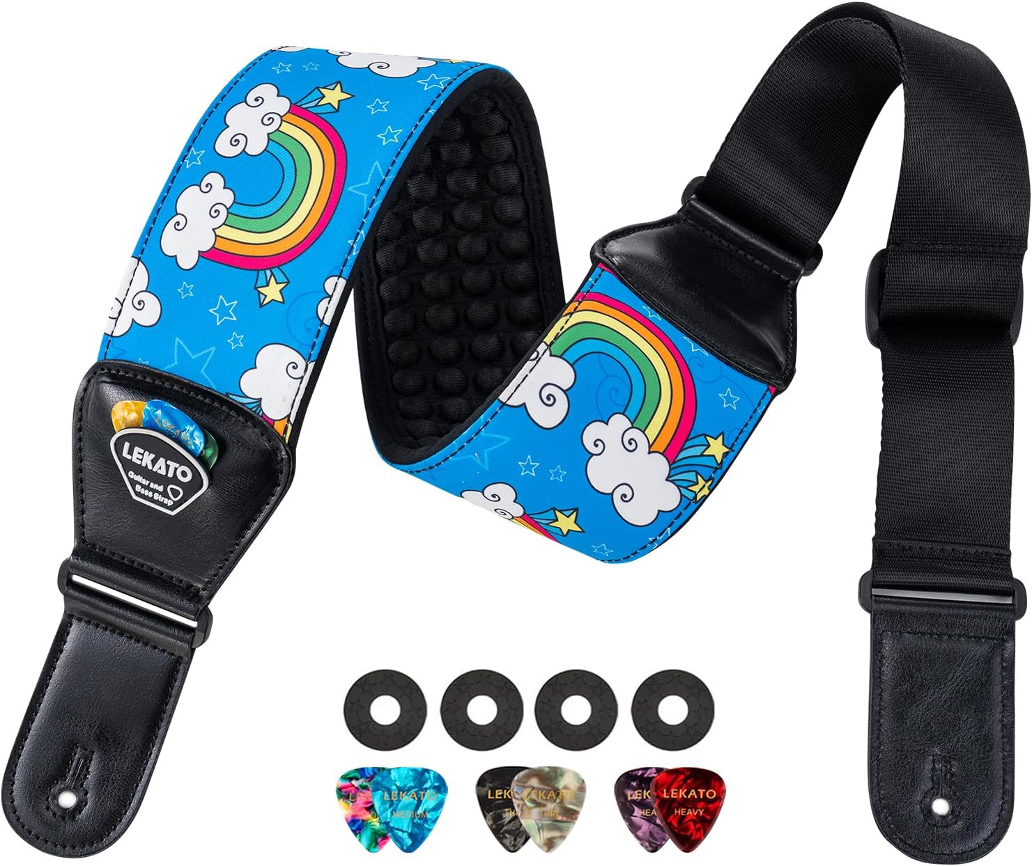 LEKATO Guitar Straps for Electric Guitar Bass