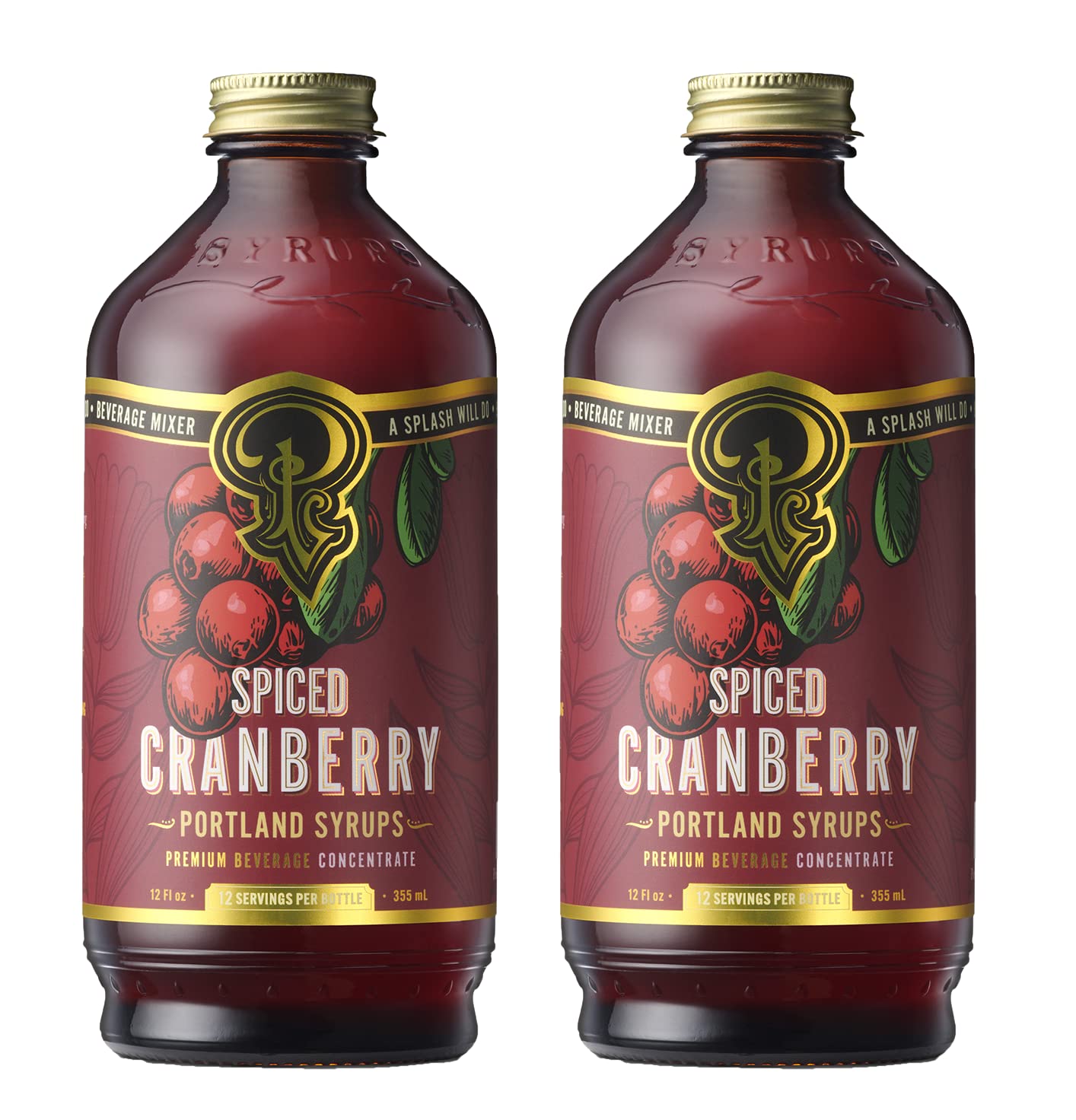 Portland Syrups Marionberry Syrup for Cocktails, 12 oz, 12 Servings