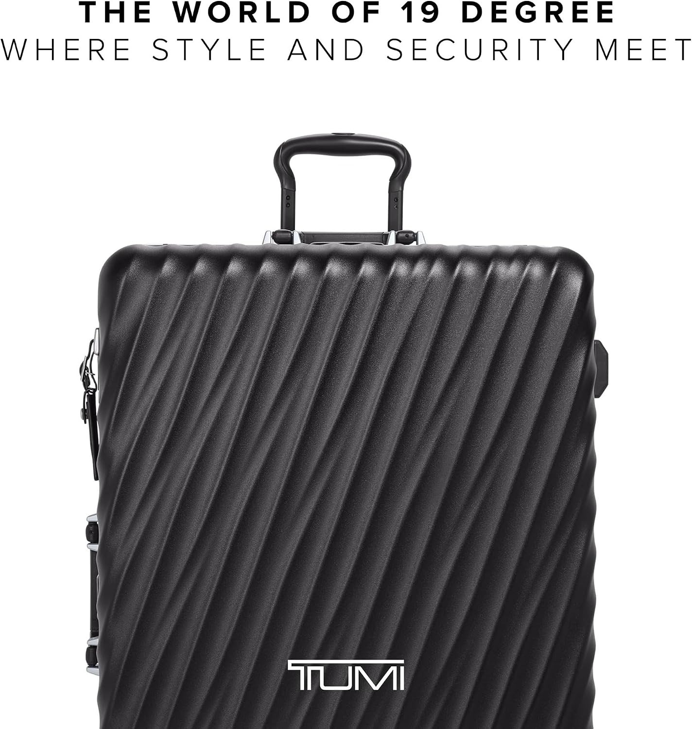 TUMI 19 Degree Frame Continental 4 Wheel Carry-On - Lightweight Suitcase - Hard Shell Luggage - 21.8" X 15.8" X 9.0" - Black Textured