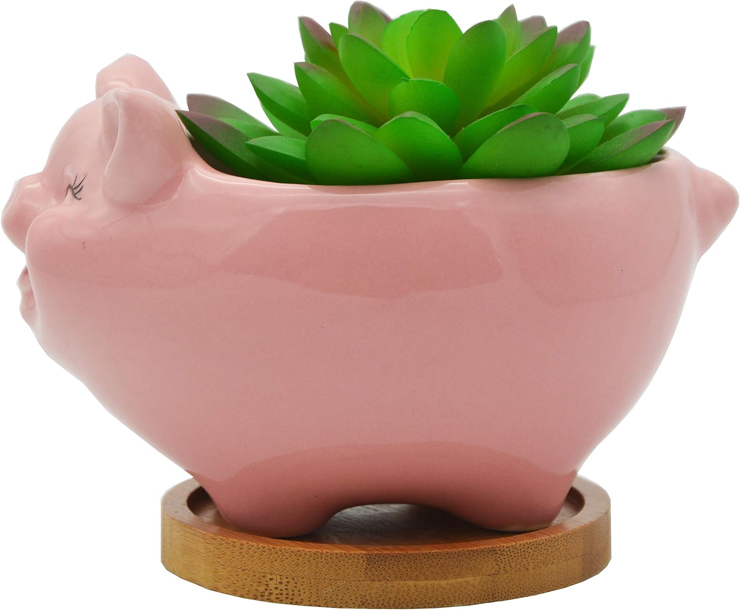 Cuteforyou Succulent Pots,Cute Animal Shaped Cartoon Ceramic Succulent Cactus Flower Planters -Plant Not Included，Cat