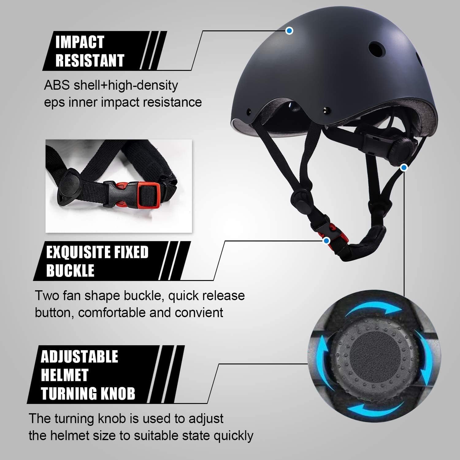 Adjustable Helmet for Ages 5-16 Kids Toddler Boys Girls Youth