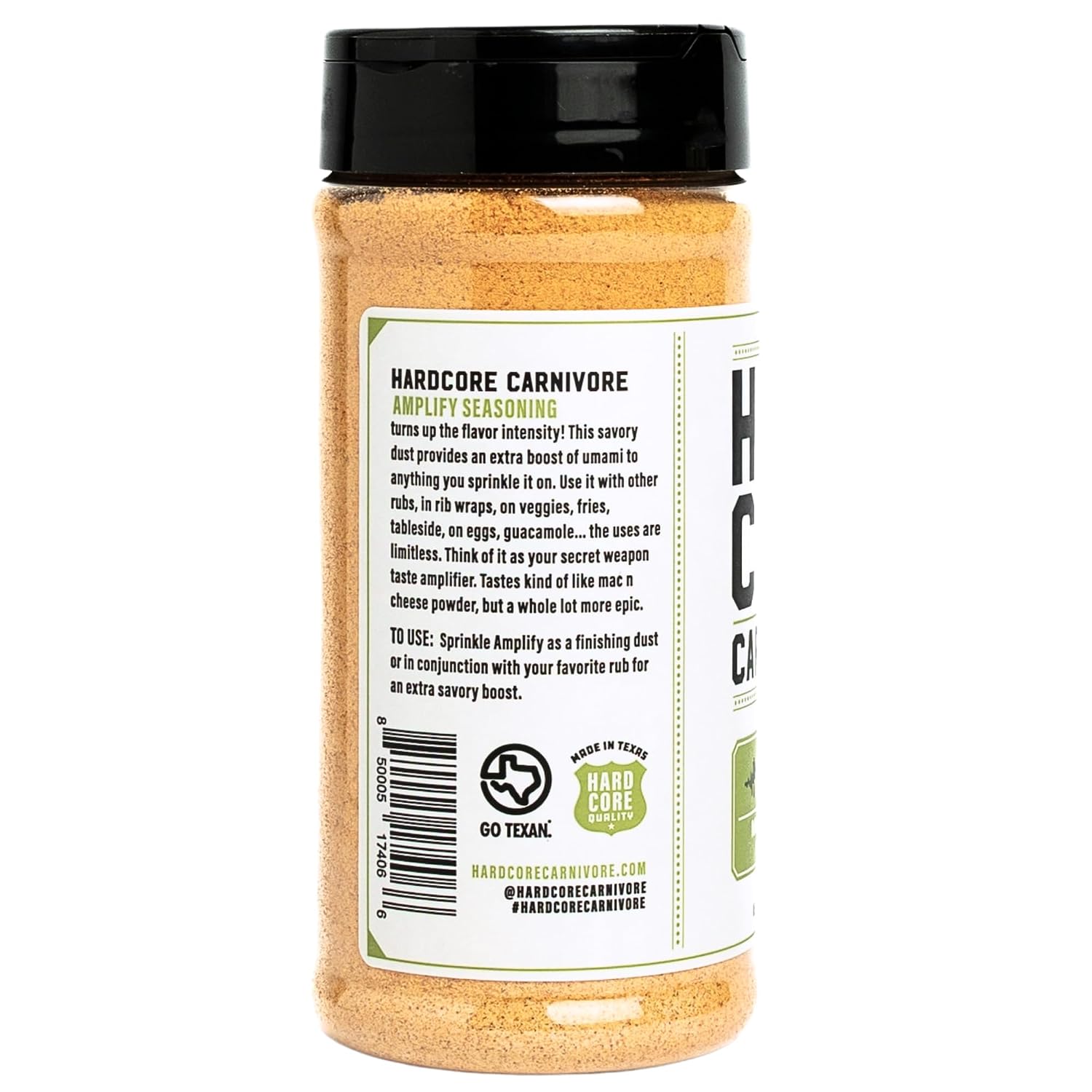Hardcore Carnivore Black | All-Purpose Beef Seasoning Rub, 13oz Shaker