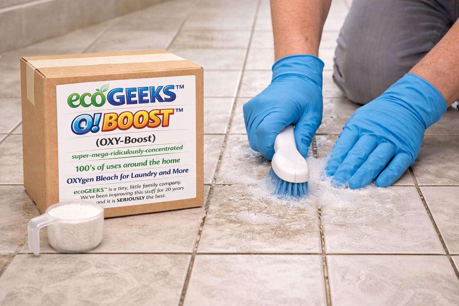 ecoGeek’s O! BOOST (OXY-Boost) Oxygen Bleach – Three 19 lb Bulk Bags – Concentrated Sodium Percarbonate Laundry & All-Purpose Cleaner –