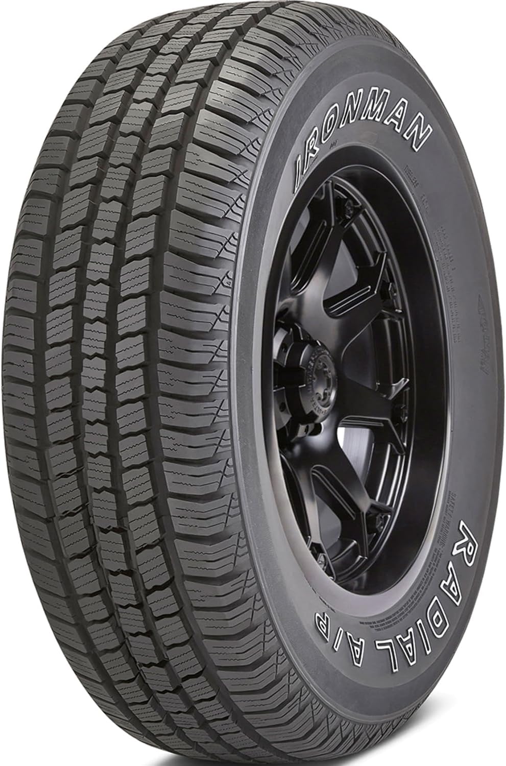 Ironman Radial A/P 265/70R17 115T | Truck/SUV Highway All Season Traction 115T Rated Standard Load Radial Construction Outlined White Lettering Tire