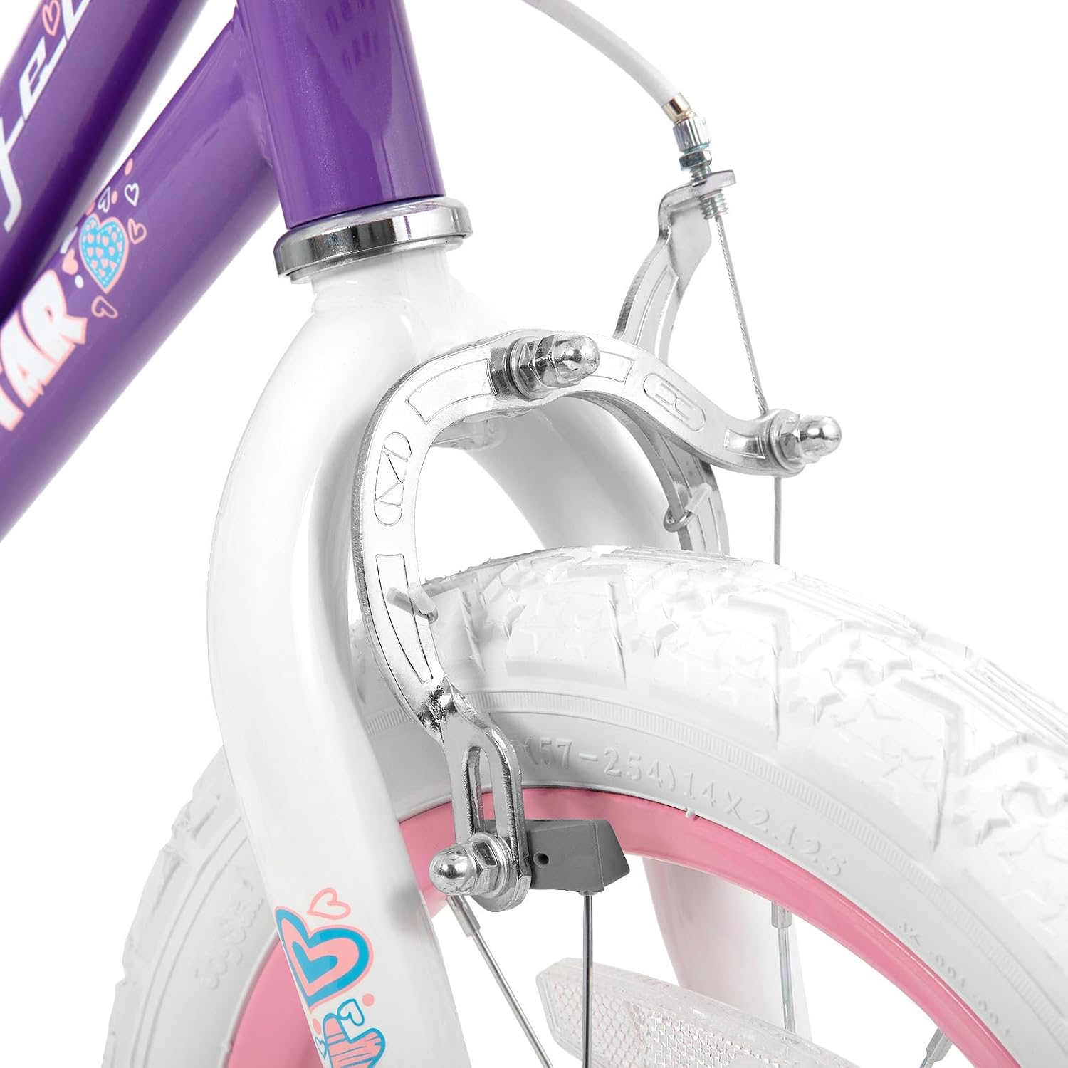 JOYSTAR Angel Girls Bike for Toddlers and Kids Ages 2-12 Years | 12-20 Inch Kids Bike with Training Wheels & Basket, 20 24“ Bicycle with Kickstand