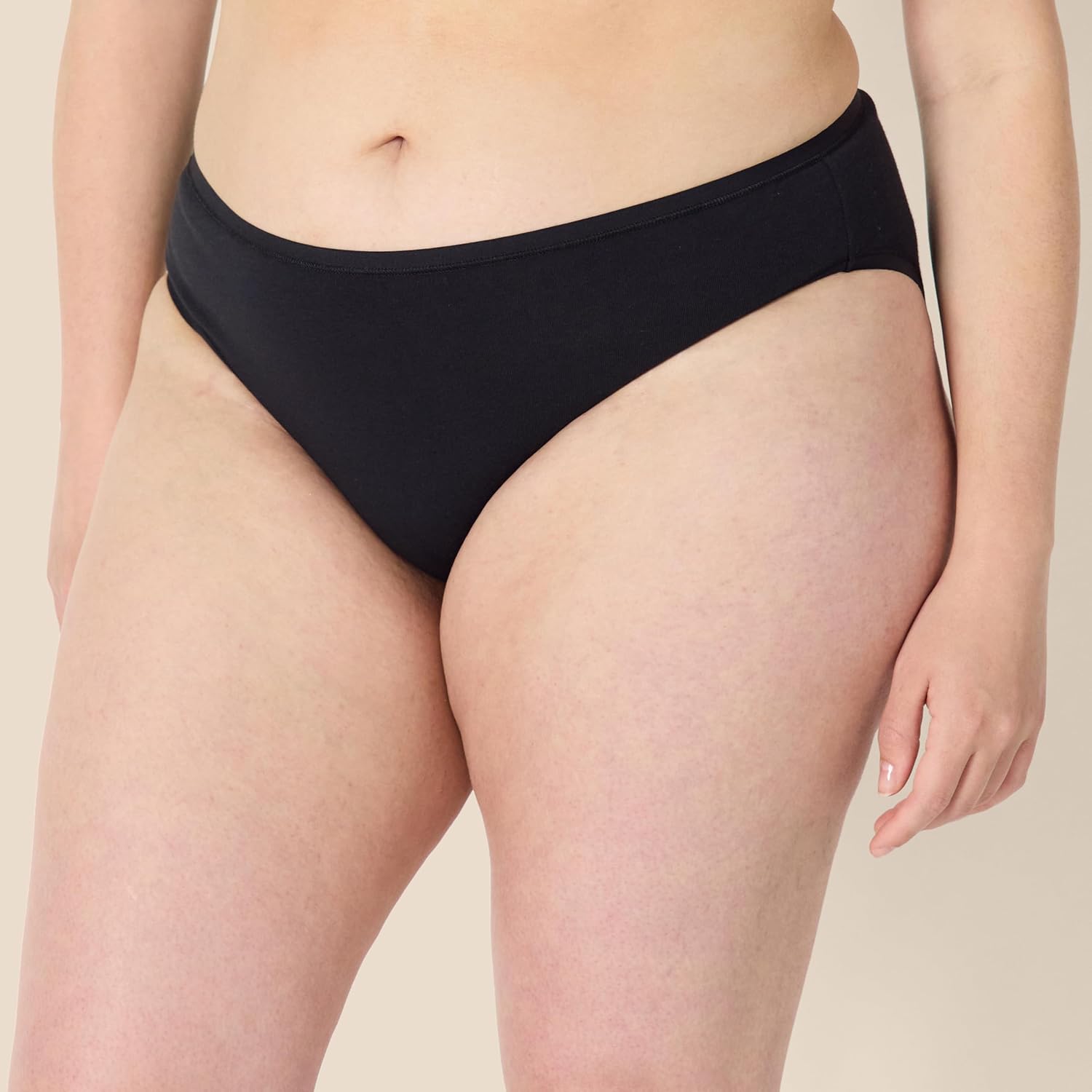 Amazon Essentials Women's Cotton Spandex Bikini Brief Underwear (Available in Plus Size)