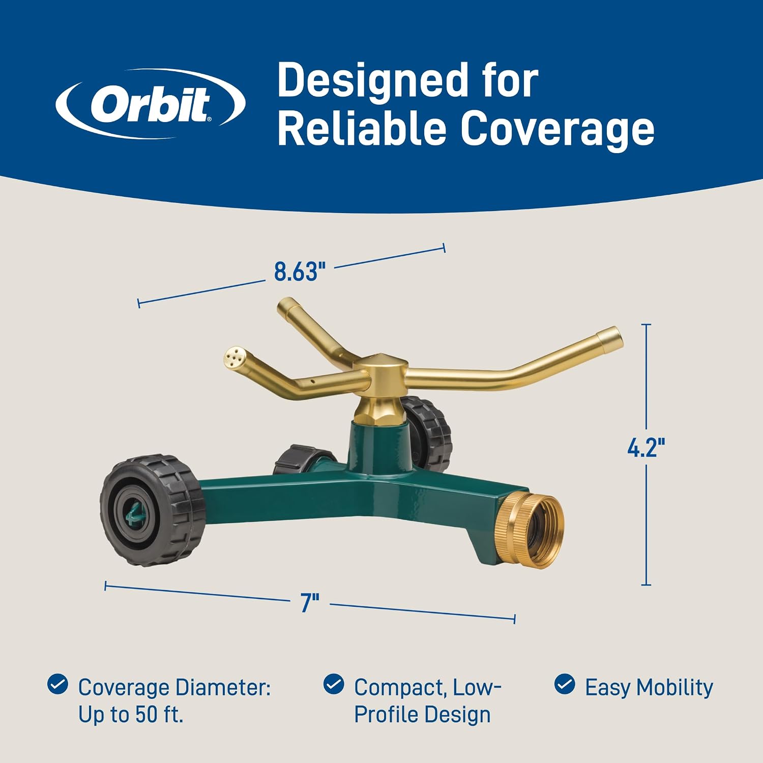 Orbit 58288 3-Arm High-Rise Sprinkler