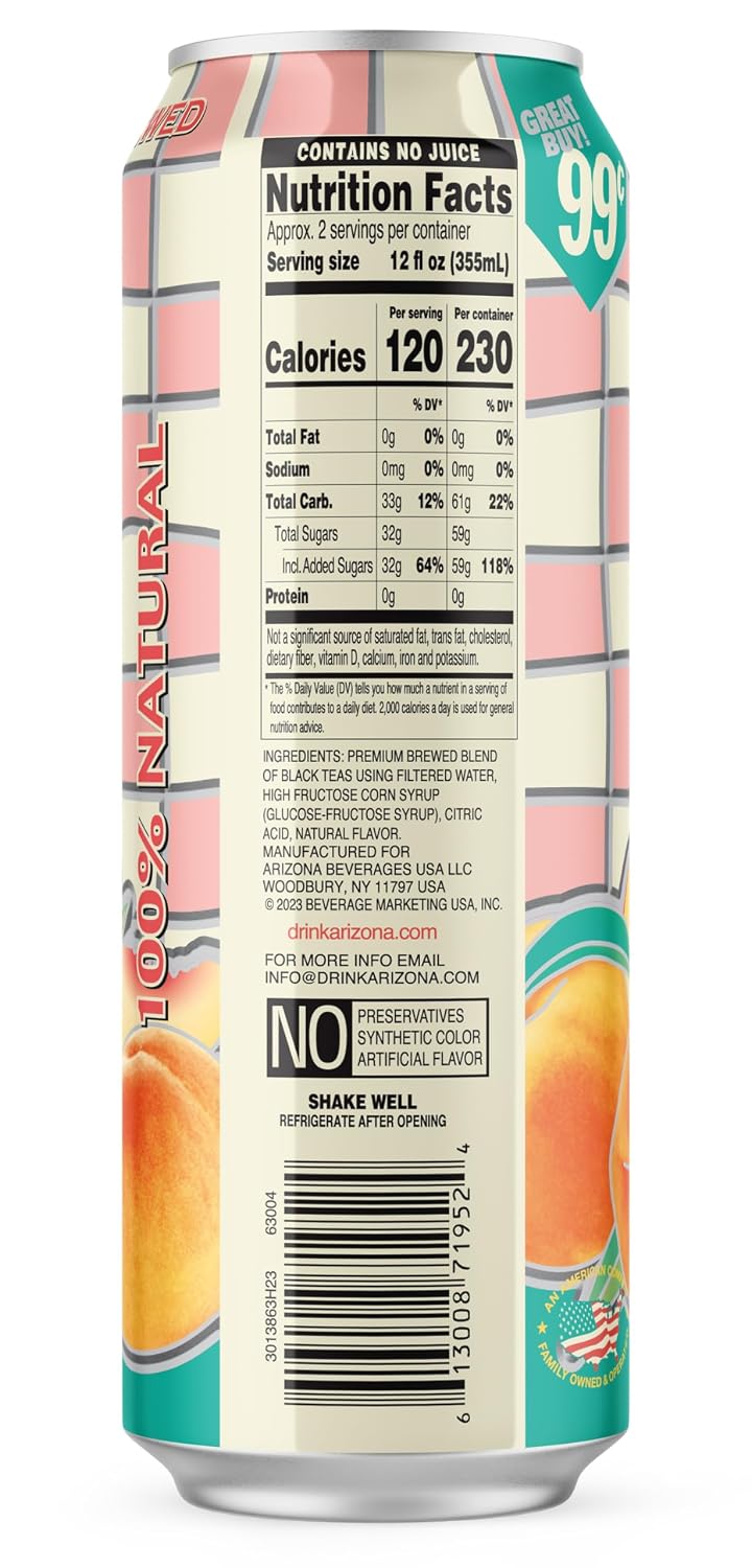 AriZona Mucho Mango Fruit Juice Drink - 22 Fl Oz Big Can