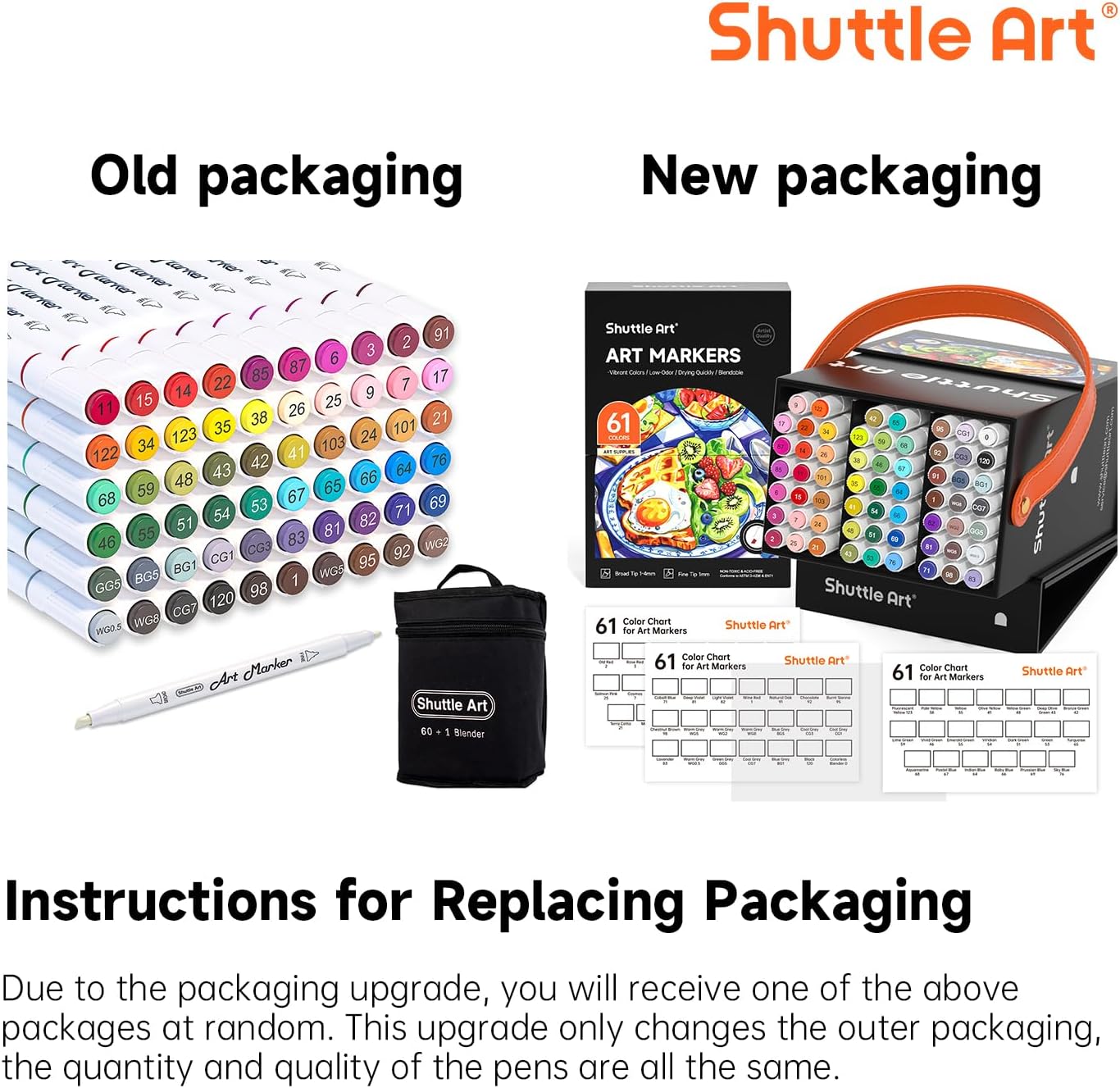 Shuttle Art 101 Colors Alcohol Markers