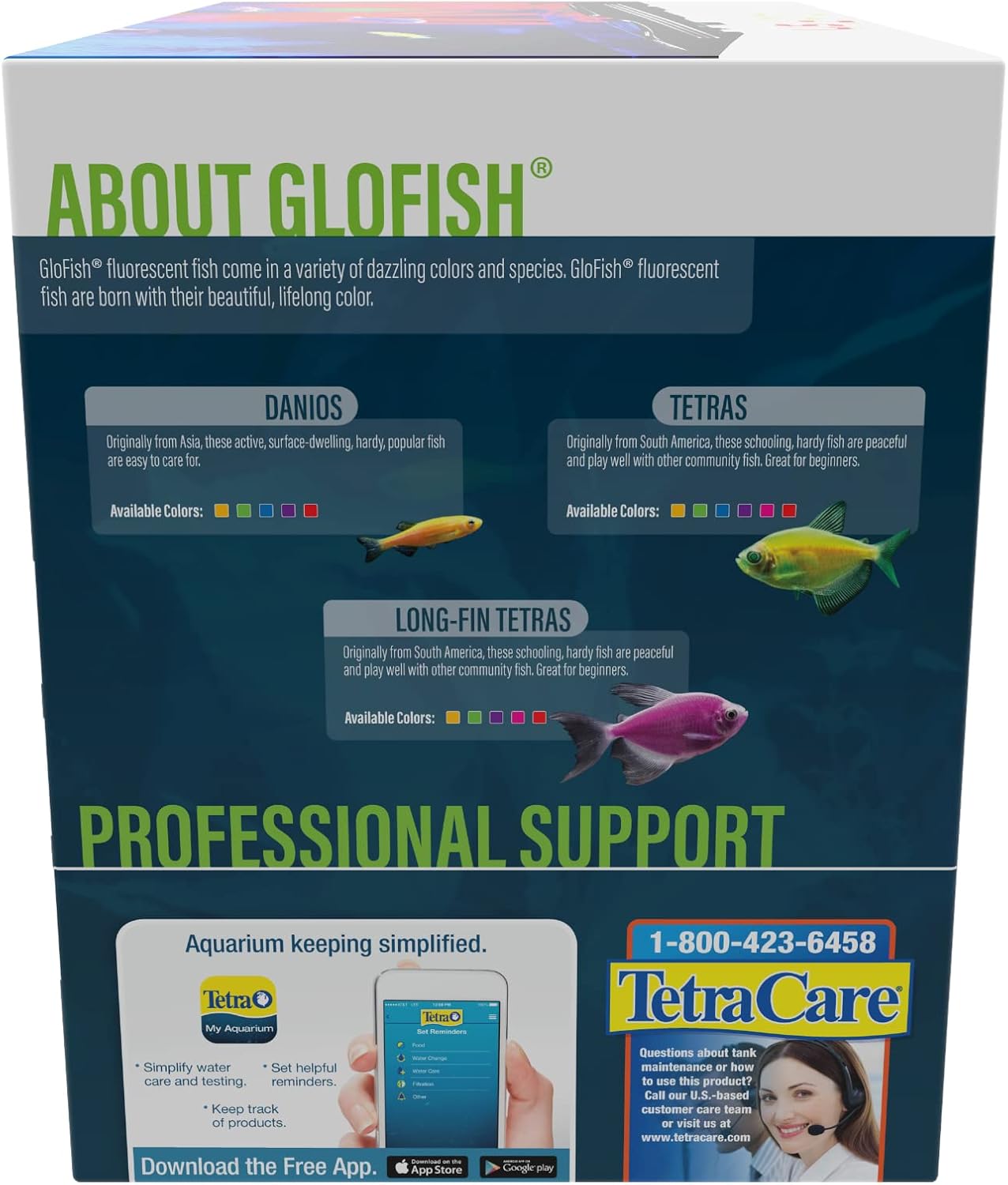 GloFish Crescent aquarium Kit 3 Gallons, Includes Hidden Blue LED Light And Internal Filter