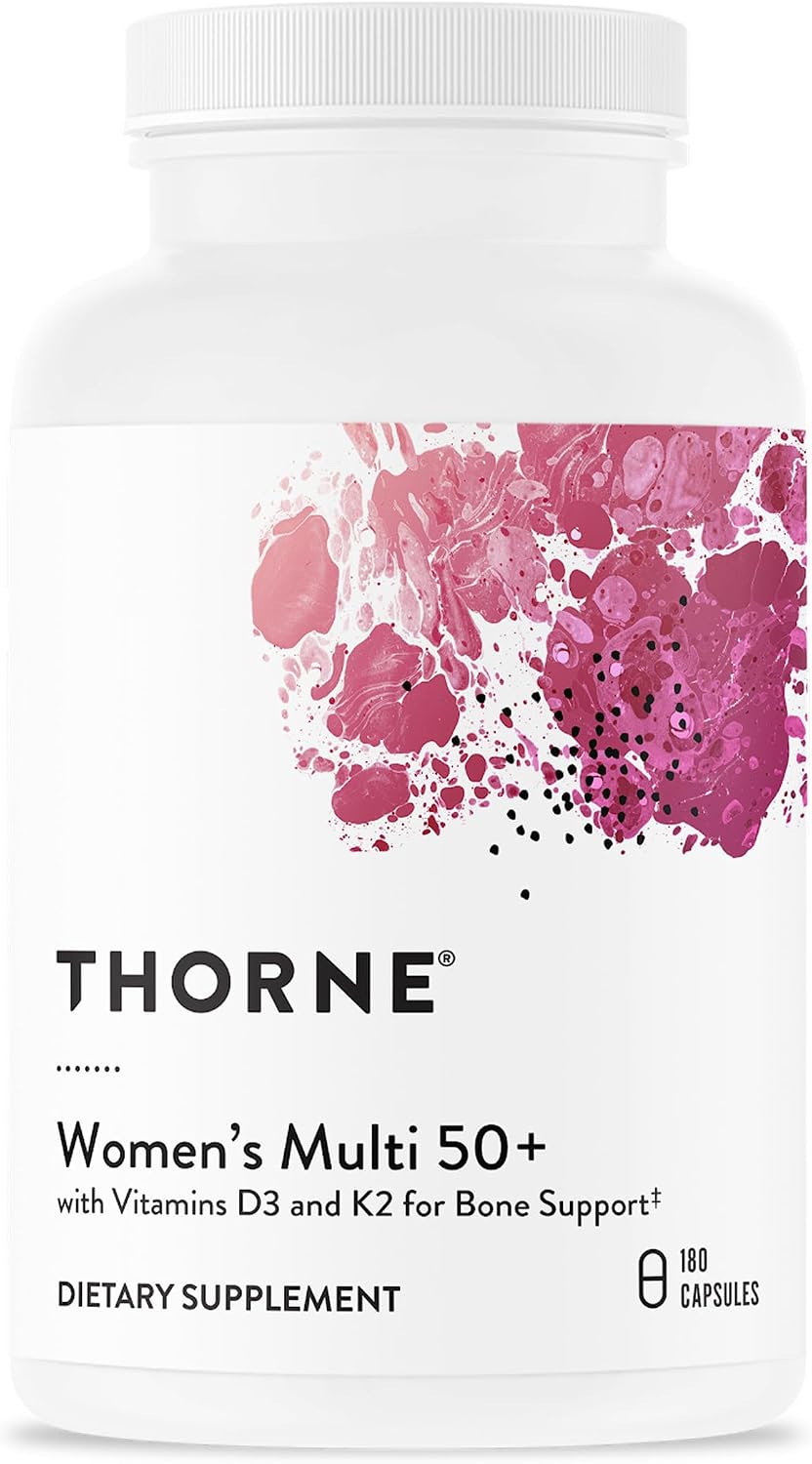 THORNE Women's Multi 50+, Comprehensive Daily Multi-Vitamin, 180 Capsules