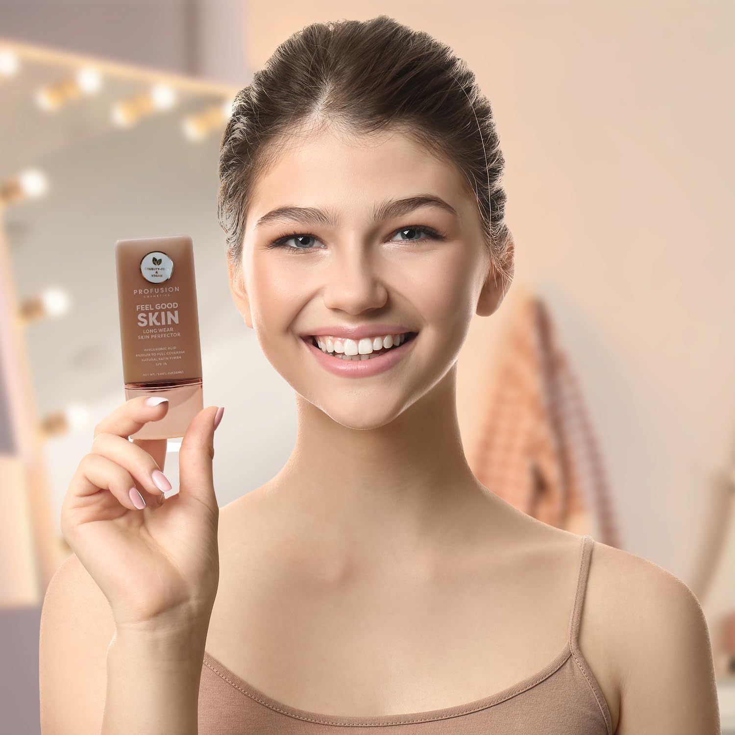 Profusion Cosmetics Lightweight Liquid Foundation for a Flawless and Elegant Radiance, Breathable Makeup that Improves Uneven Skin Tone