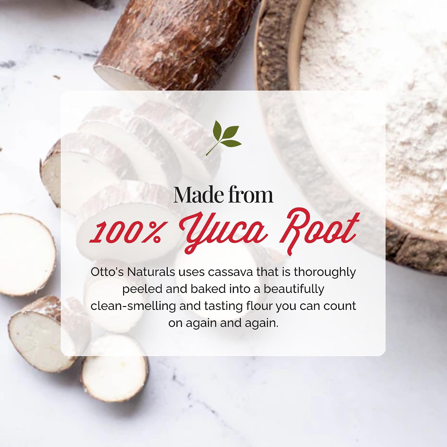 Otto's Naturals Multi-Purpose Cassava Flour, 2 LB. | All Purpose Wheat Replacement, Top 9 Allergen Friendly, Use for Bread, Cake and Crust, Gluten & Grain Free, Non-GMO, Nut-Free