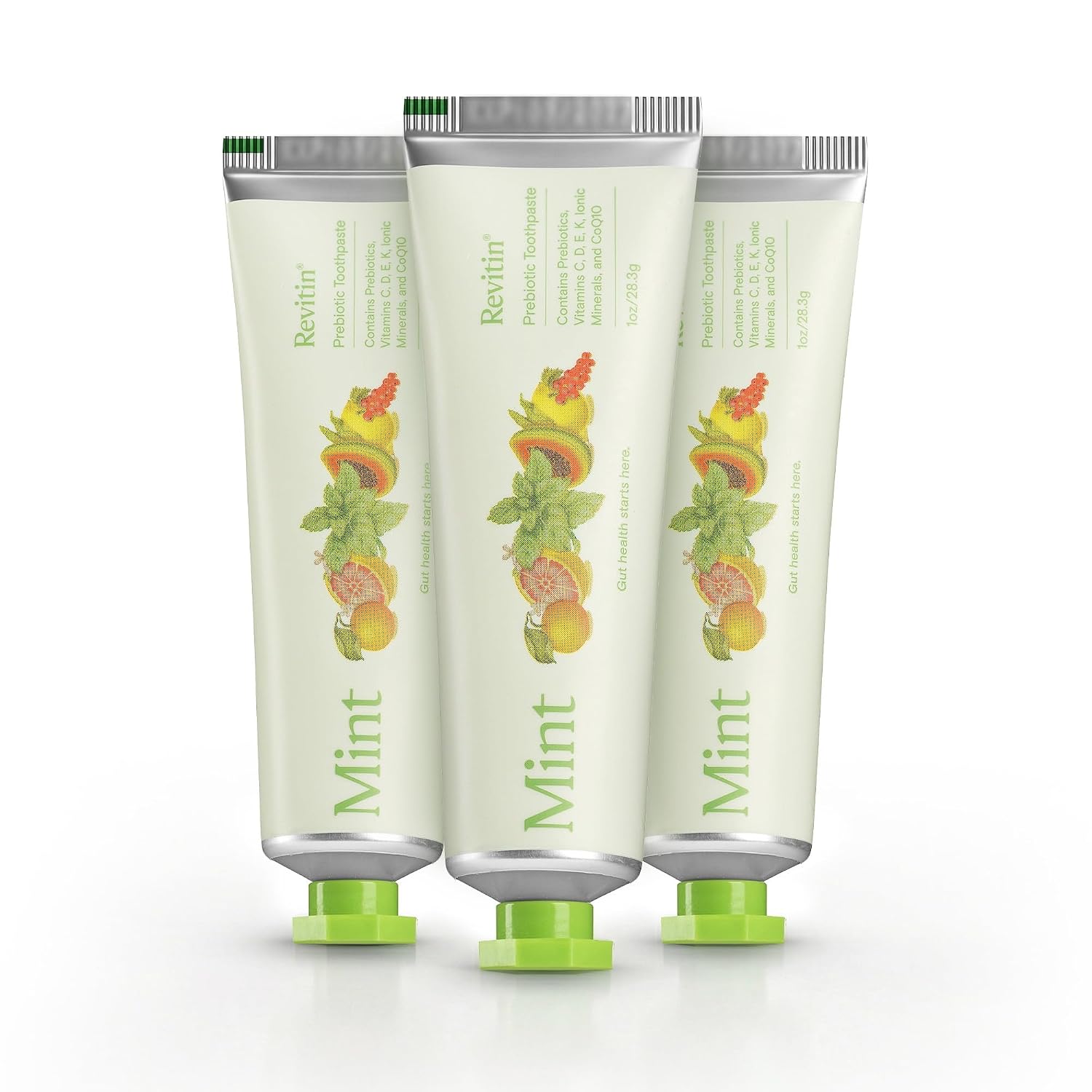 Revitin Toothpaste | Fluoride-Free Prebiotic Citrus Tooth Gel | No SLS, Gluten Free, Dye Free, GMO Free, No Sweeteners | Non-Toxic, Kid Approved