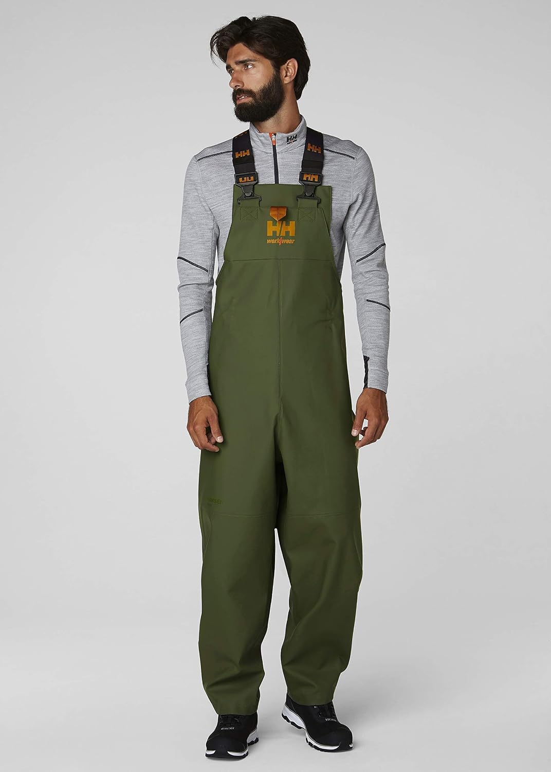 Helly Hansen Storm Rain Bib, Bib Overalls for Men, PVC-Coated Polyester