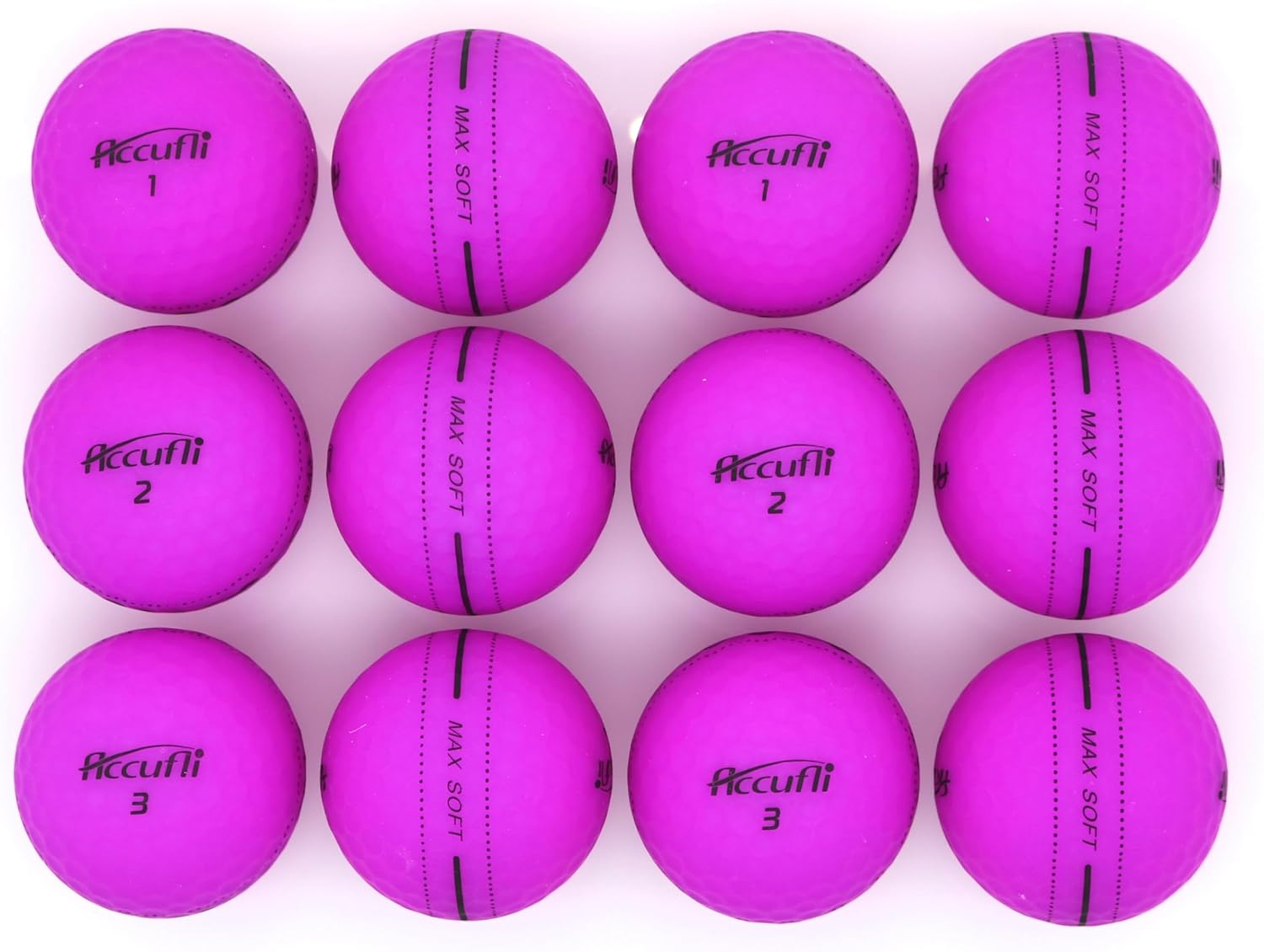 ACCUFLI Max Soft Matte Golf Balls