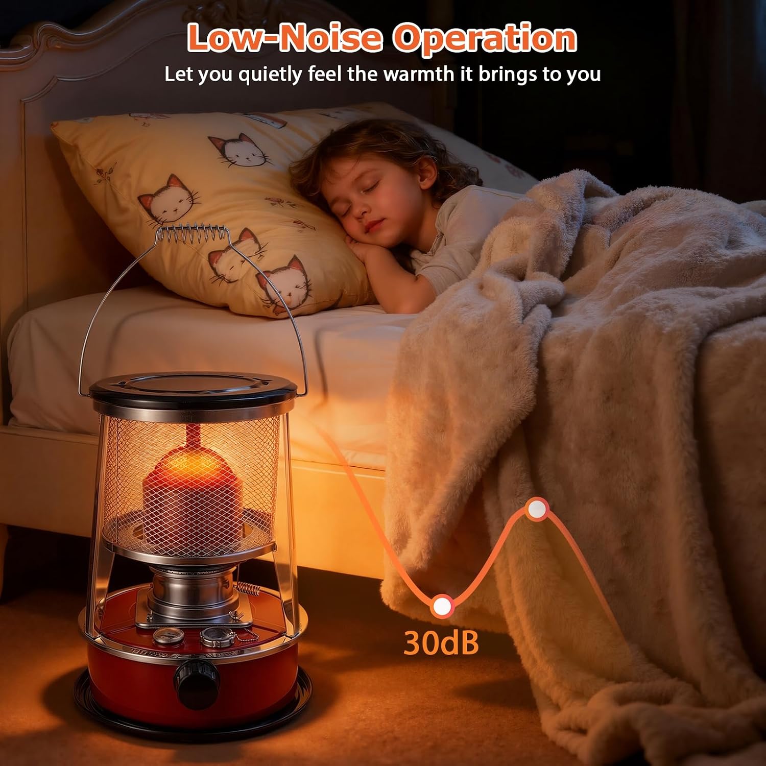 Kerosene Heater, Kerosene Stove 9000 BTU No Electricity Needed Portable Indoor Outdoor Heater for Camping, Tent, Ice Fishing, Emergency Heating – Galvanized Steel & Stainless Steel Construction Red