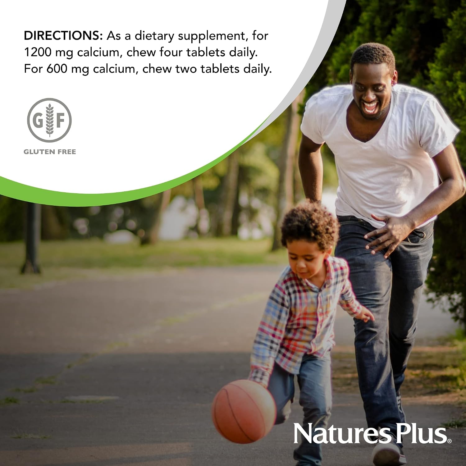 NaturesPlus Calcium/Magnesium/Vitamin D3 with Vitamin K2 - 60 Chewable Tablets - Supports Bone & Immune Health - Vanilla Flavor - Gluten Free - Up to 30 Servings