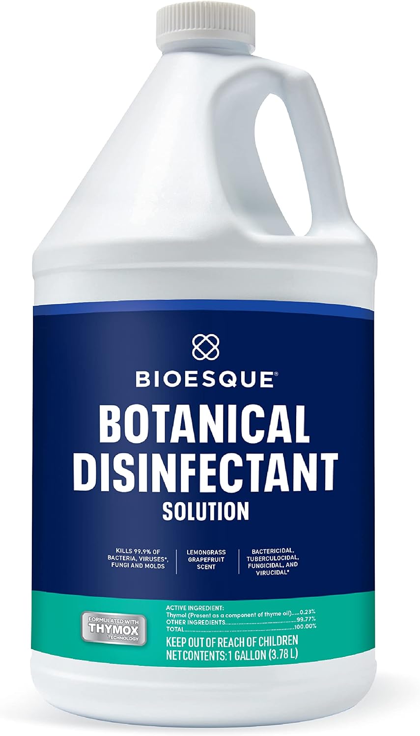 Bioesque Botanical Disinfectant Solution, Heavy Duty Broad-Spectrum Disinfectant, Kills 99.9% of Bacteria, Viruses*, Fungi, & Molds