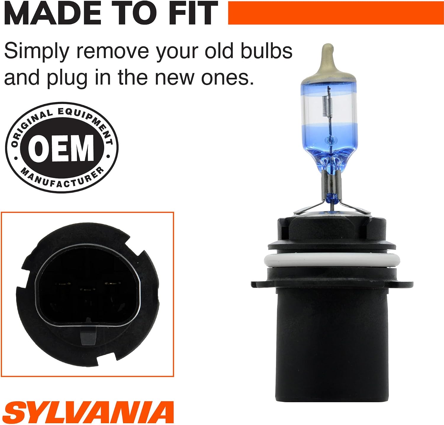 SYLVANIA - 9007 SilverStar Ultra - High Performance Halogen Headlight Bulb, High Beam, Low Beam and Fog Replacement Bulb
