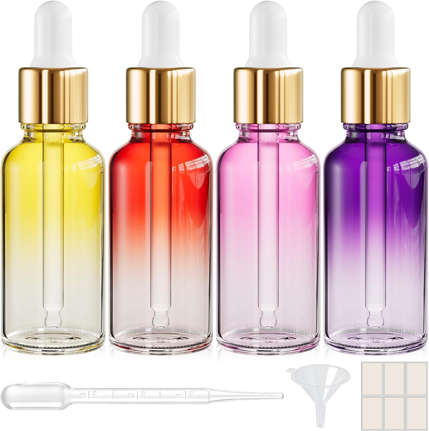 PrettyCare Glass Eye Dropper Bottles 99 Pack