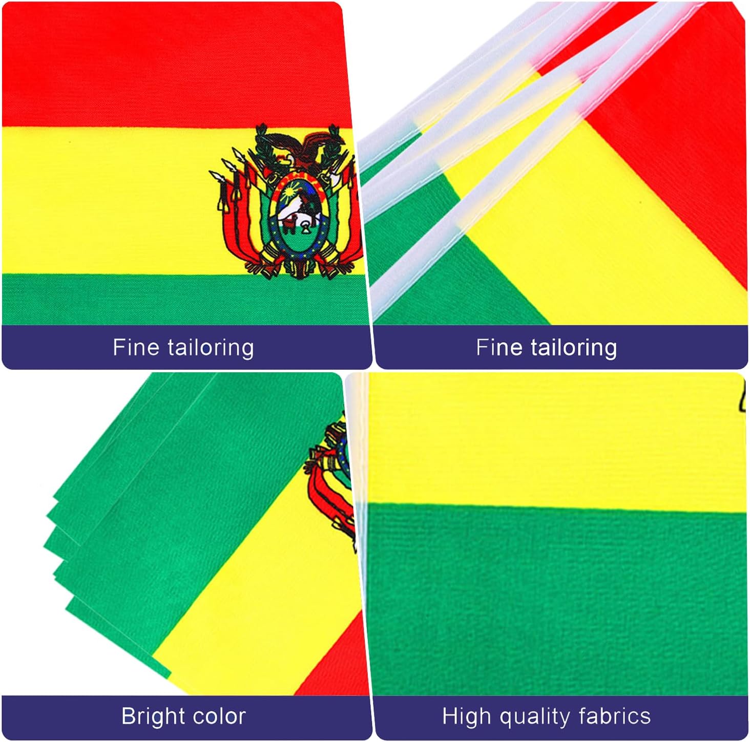 Nicaragua String Flags Banner Mini Small Nicaraguans Flag Bunting Patriotic Hanging Decor,National Holiday, Sports Game, Fiesta & Themed Party,18 Feet 20 Flags
