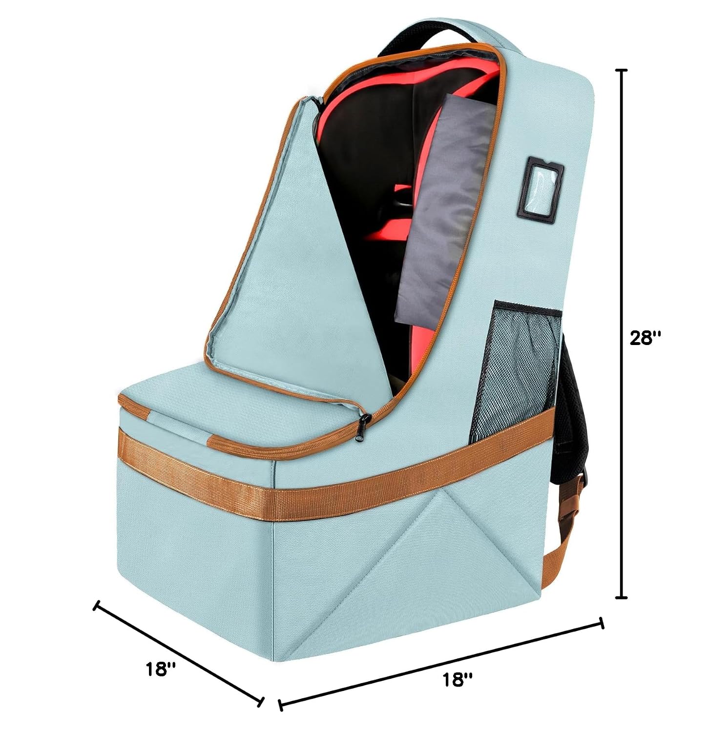 YOREPEK Padded Car Seat Travel Bag Backpack, Toddler Travel Essentials