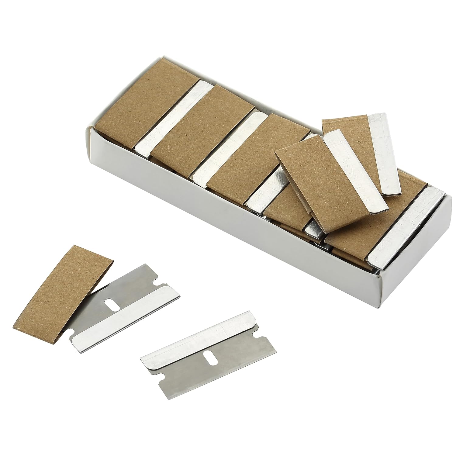 Bates- Razor Blades, 50 pcs, Carbon Steel Flat Scraper Blades