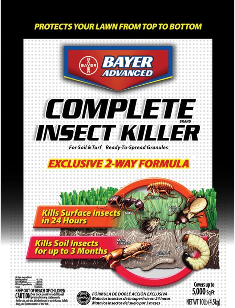 Bayer Advanced Complete Insect Killer for Soil & Turf Multiple Insects Granules Imidacloprid 10 Lb.