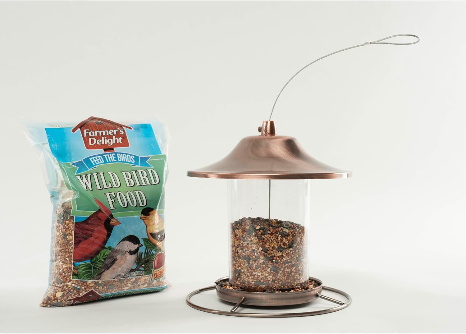 Wagner's 53002 Farmer's Delight Wild Bird Food with Cherry Flavor, 10-Pound Bag