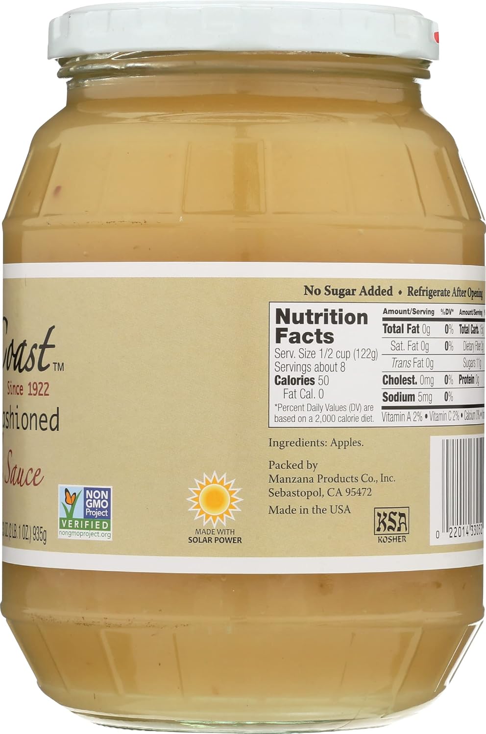 North Coast Old Fashioned Applesauce, 33 Oz