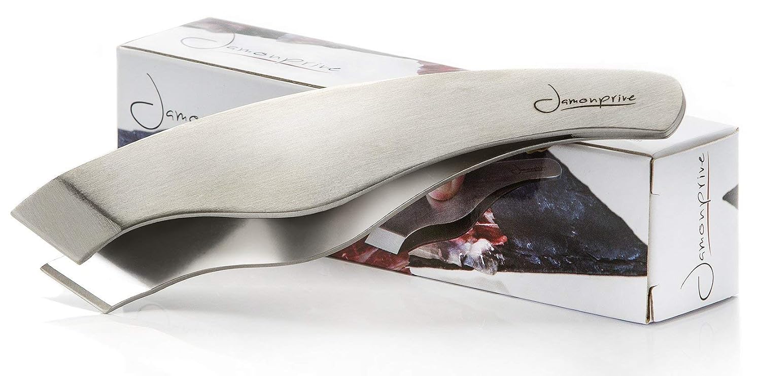 Serrano Ham Bone in from Spain 15 - 17 lb + Ham Stand + Knife + Ham Cover + Ham Tongs - Cured Spanish Jamon with NO Nitrates or Nitrites Espuña