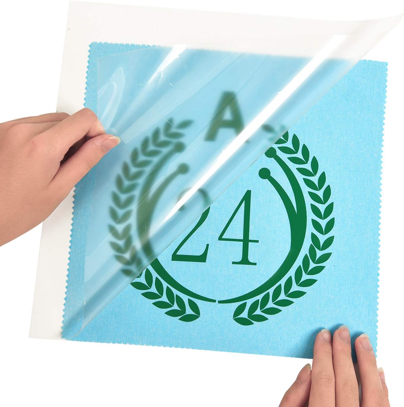 RENLITONG Heat Transfer Vinyl,12 Inch by 10ft White Iron on Vinyl
