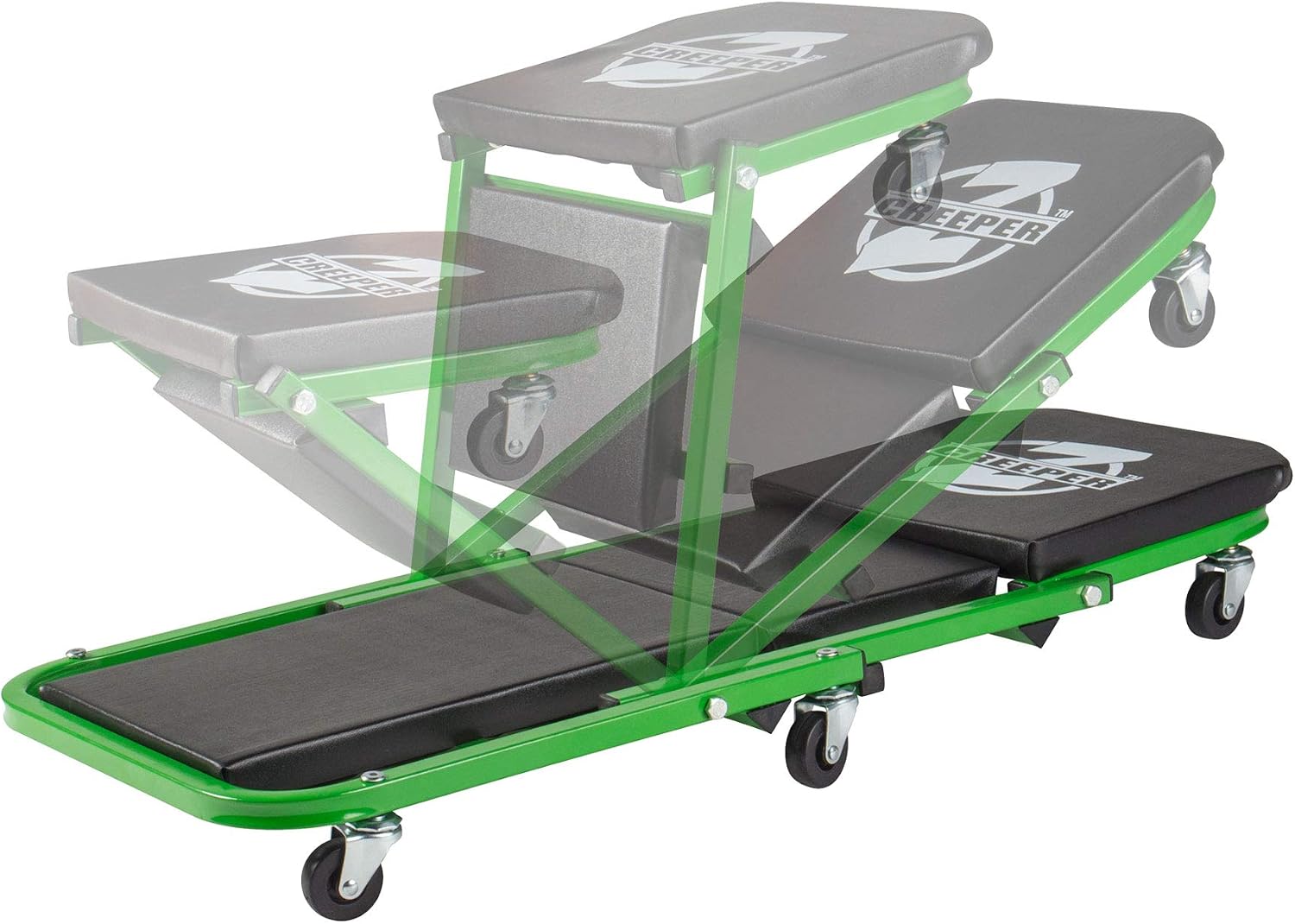 Pro-Lift C-2036D Grey 36" Z-Creeper Seat , Black