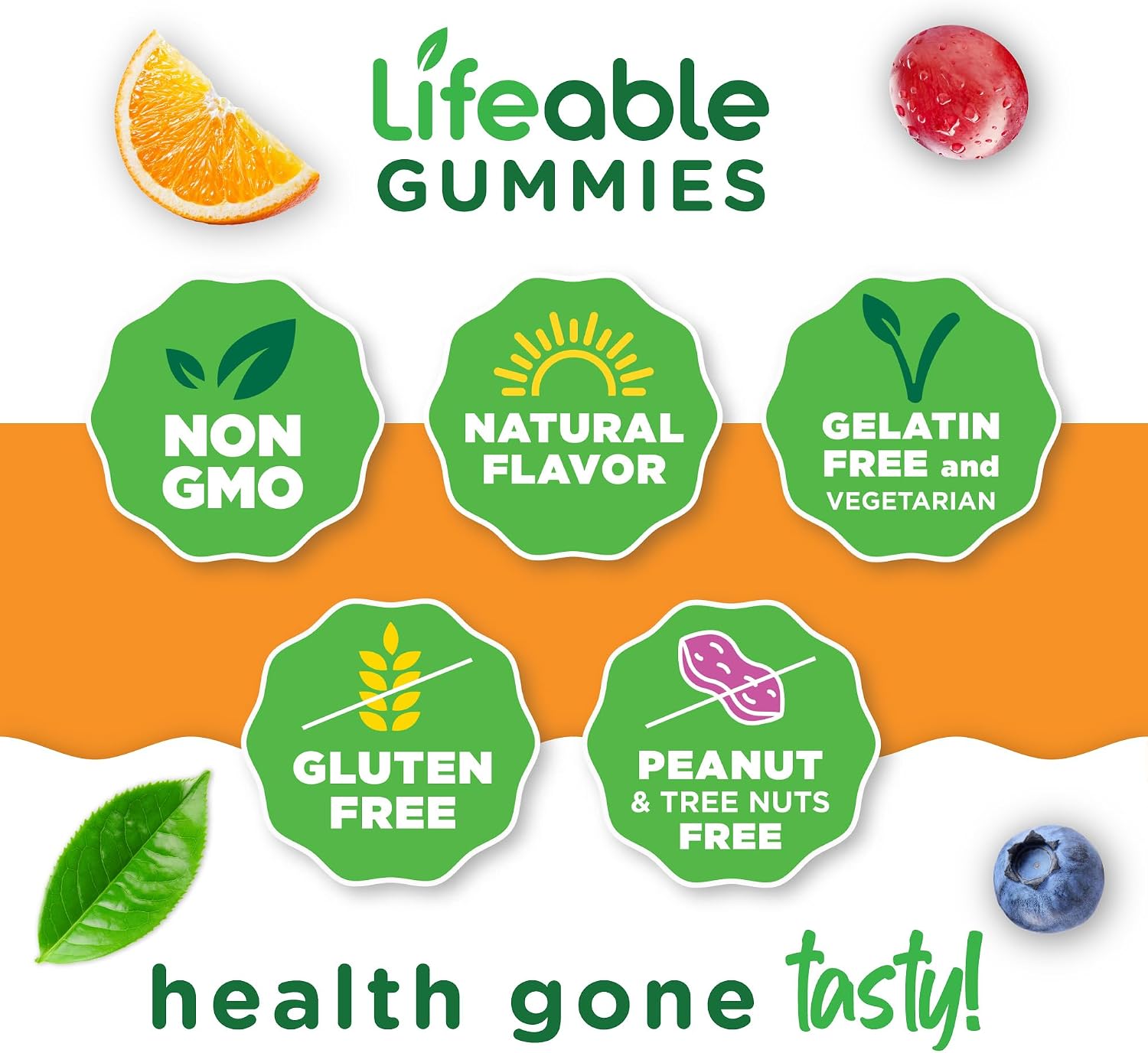 Lifeable Zinc Gummies for Women and Men, Maximum Strength 50 mg, 90 Ct