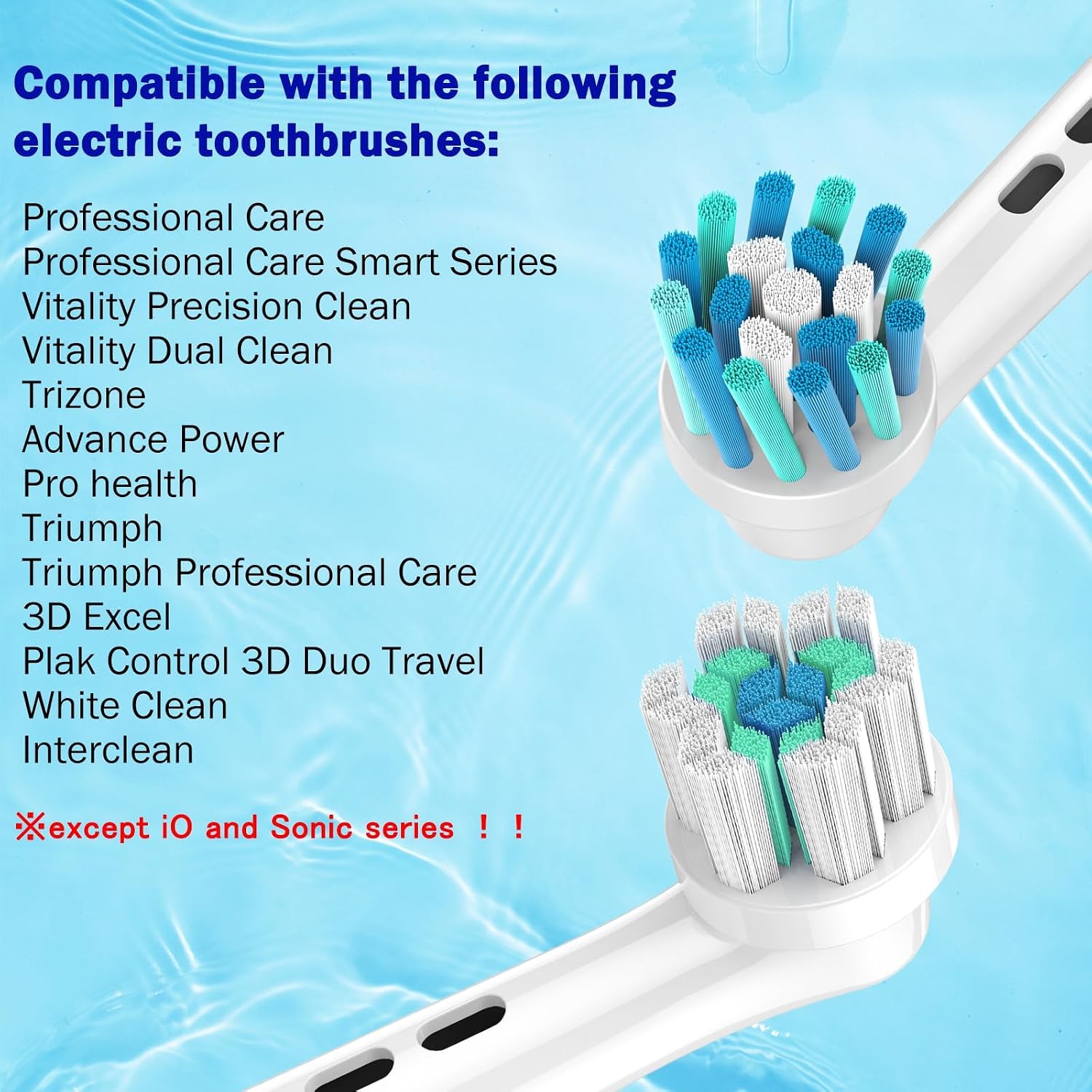 Electric Toothbrush Replacement Heads 16 Pack/Compatible Oral B Braun Replacement Brush Heads/Compatible Oral B Replacement Brush Heads
