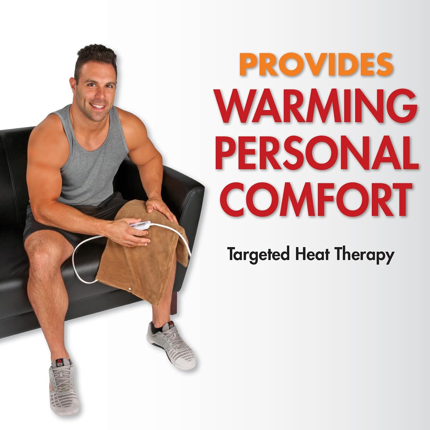 Deluxe Heating Pad Moist/Dry Heat Therapy | Moist & Dry Heat Therapy for Sore Muscles, 4 Heat Settings, Sponge Included, Machine-Washable Cover
