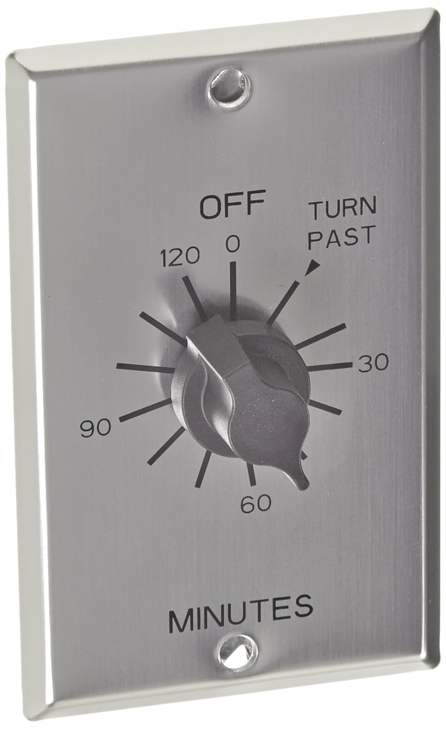 C Series Commercial Style Spring Wound Auto Off In-Wall Time Switch, 2 Hours Timer Length, SPST Switch Type