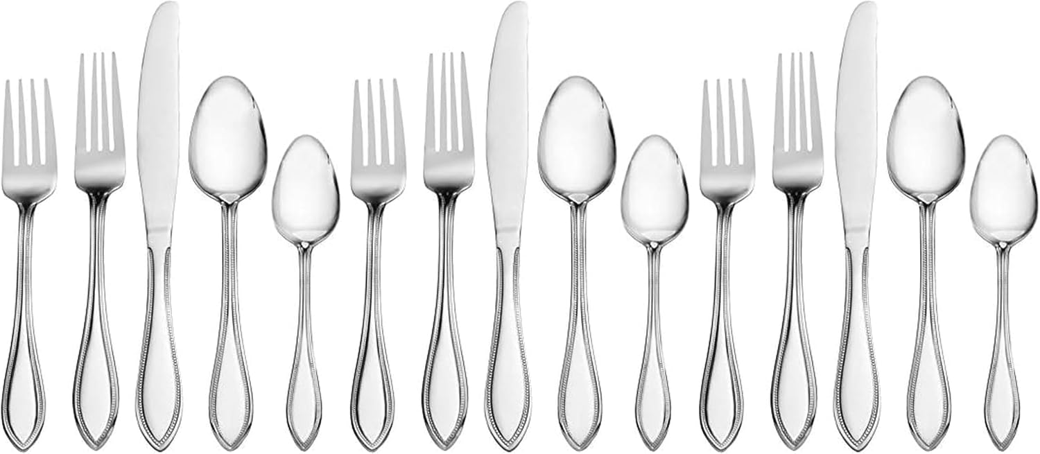 Pfaltzgraff Beckham 20-Piece Stainless Steel Flatware Set, Service for 4