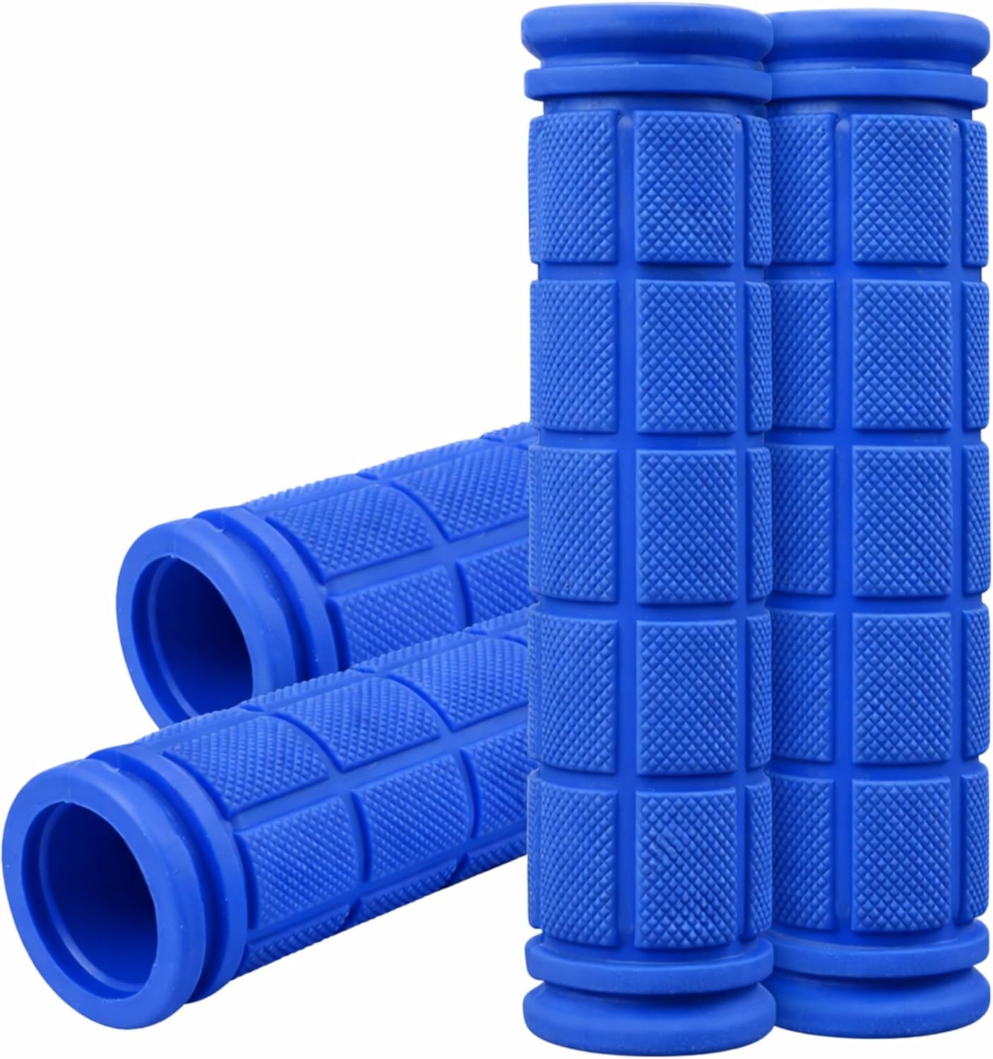 CHUNZEXI 4 PCS Bike Handlebar Grips, Rubber Bicycle Bar Grips Replacement, Non-Slip Handle Grips for Kids Bikes, Scooters, BMX