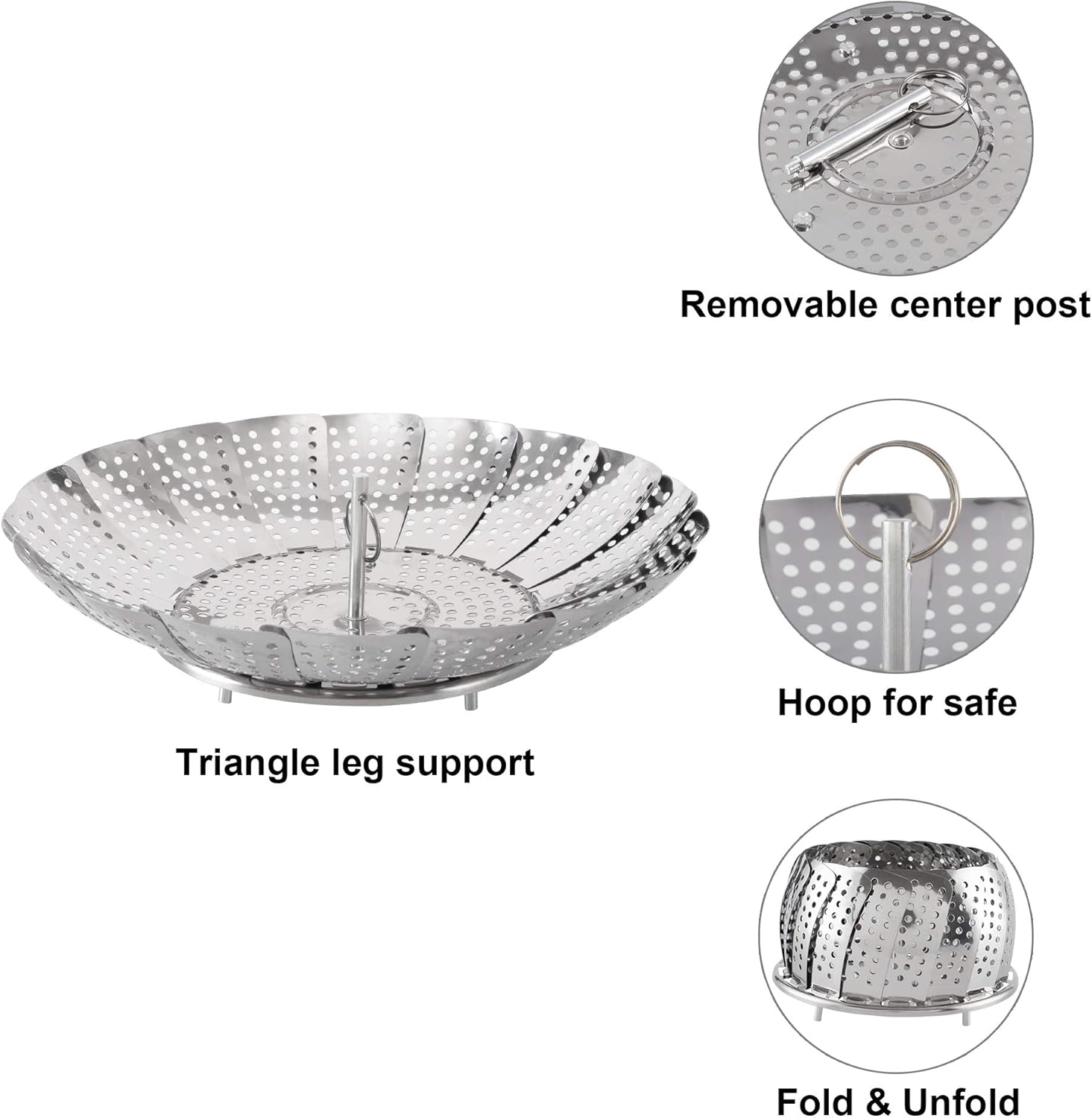 Steamer Basket Stainless Steel Instant Pot Accessories for Food and Vegetable
