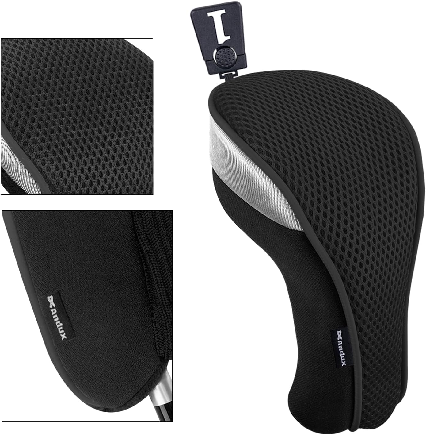 Andux 4pcs/Pack Golf 460cc Driver Fairway Wood Club Head Covers
