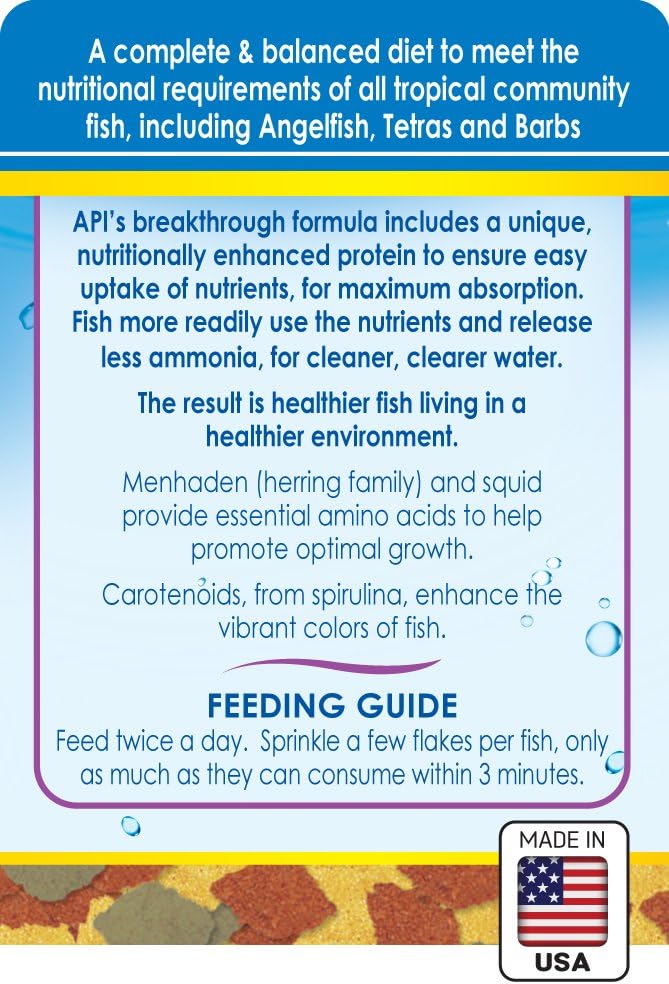 API BOTTOM FEEDER PELLETS WITH SQUID Fish Food 1.3-Ounce Container
