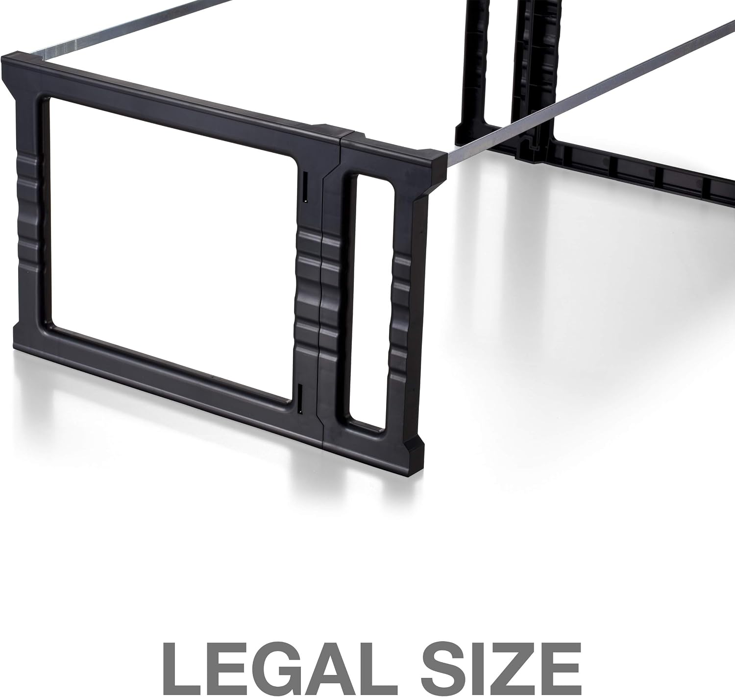 Officemate Plastic Hanging File Frames, Letter and Legal Size, Rails 24 to 27, 2 Sets (91963), Black