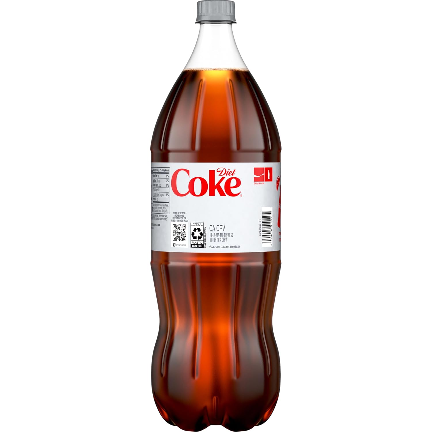 Diet Coke Soda Soft Drink Bottles, 12 fl oz, 8 Pack | No sugar, no calories, 46 mg caffeine per bottle