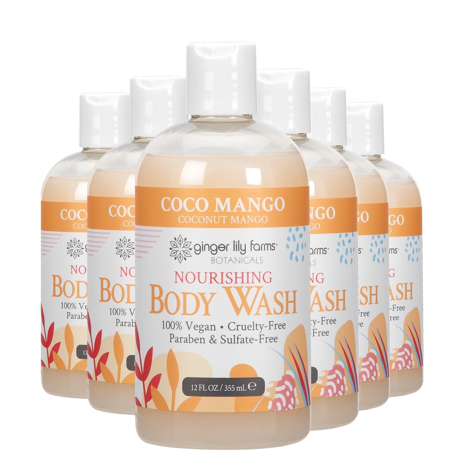 Ginger Lily Farms 1 gal Nourishing Body Wash, Citrus Blend Scent | for Hands, Body & Hair, Moisturizing Wash, Salon Wash, Spa Cleanser, Salon & Spa Essentials, Manicure & Pedicure Supplies